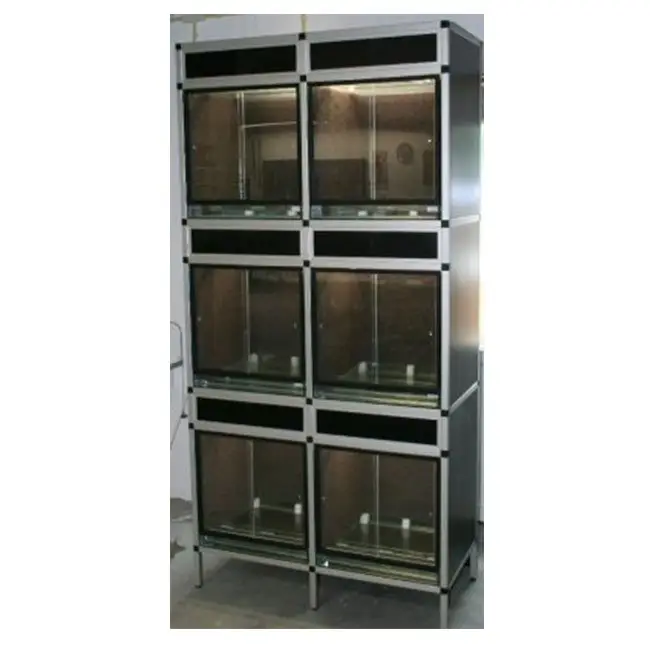 Aluminium-Stecksystem Terrarienanlage für 6x Dendrobatenterrarium 50x50x50cm ab 1065 € galerij
