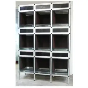 Aluminium-Stecksystem Terrarienanlage für 9x Dendrobatenterrarium 40x40x40cm ab 1180 €