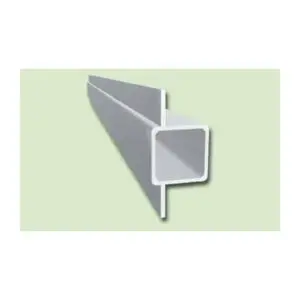 Aluminiumprofil vierkant 2 Steg 15mm (180°)