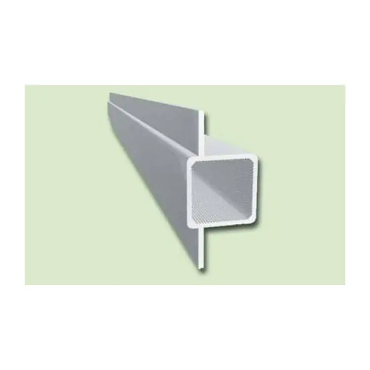 Aluminiumprofil vierkant 2 Steg 15mm (180°)