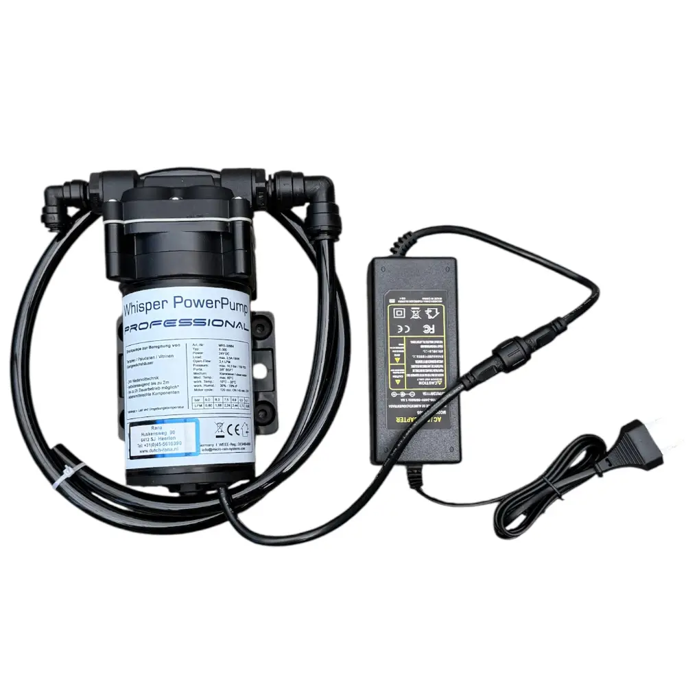 RANA Whisper PowerPump Professional 24V inkl. Anschlüsse