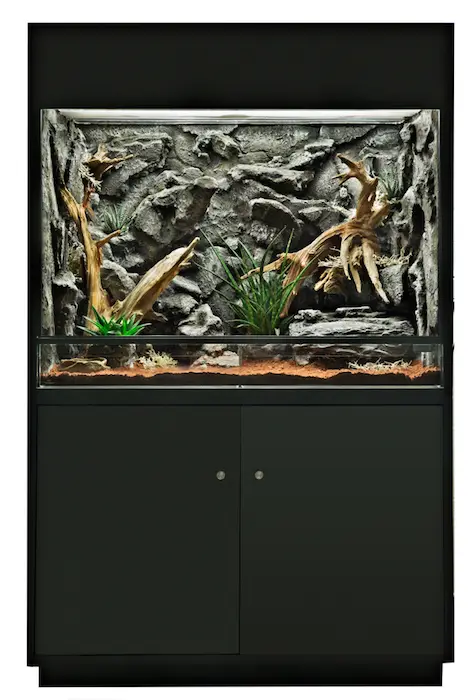 RANA Wüstenterrarium 100x50x90cm schwarz galerij