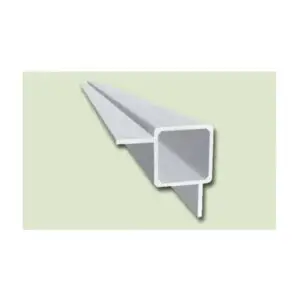 Aluminiumprofil vierkant 2 Steg 15mm (90°)